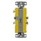 Hubbell Wiring Device-Kellems Switches and Lighting Controls, Combination Devices, Residential Grade, Decorator Series, 1) Single Pole Rocker, 1) Single Tamper Resistant Receptacle, 15A 120V AC, Side Wired RCD108WTR - alternate 4